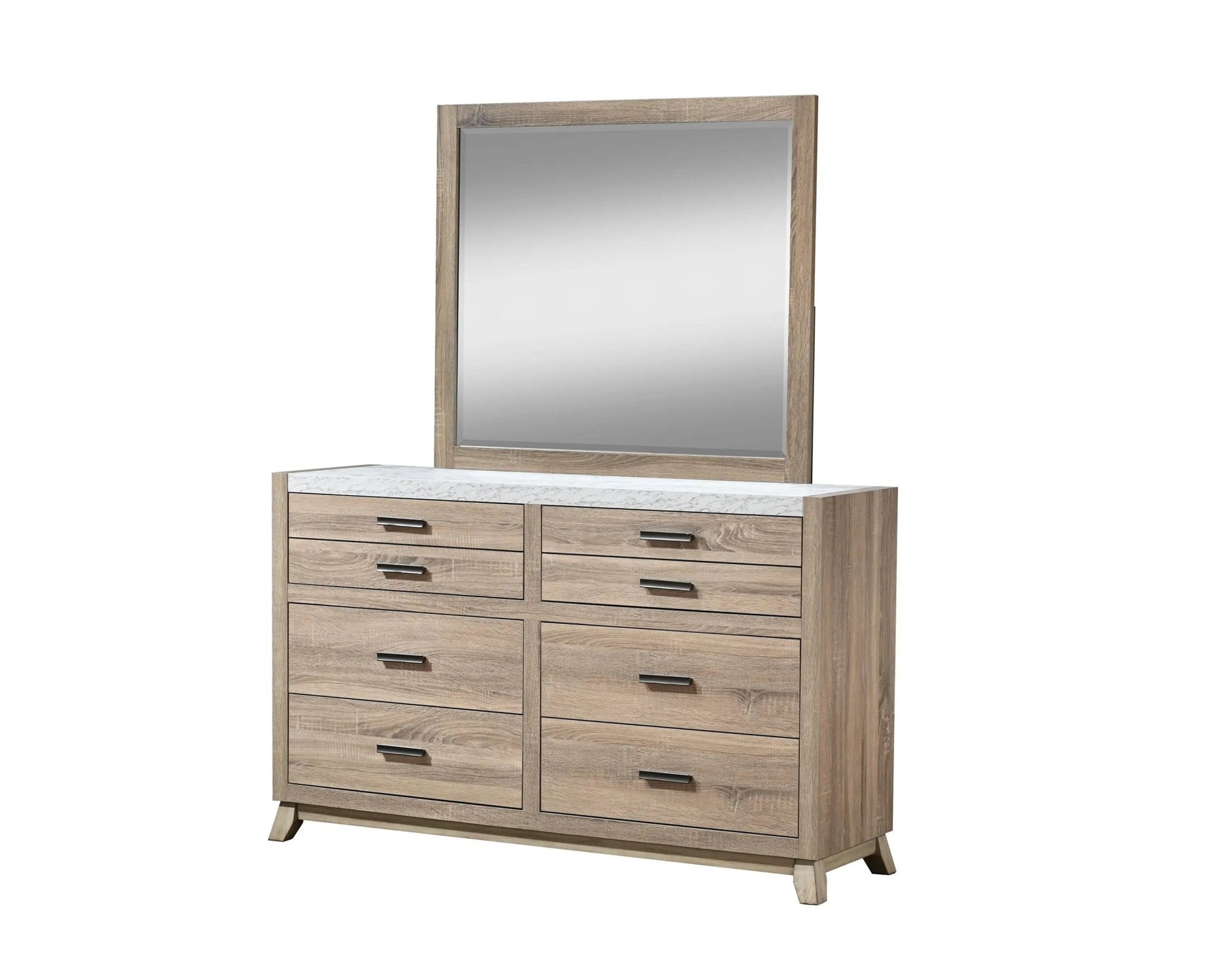Tilston - Dresser & Mirror - Natural - Ferro Furniture