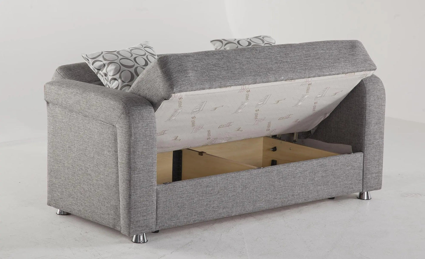 Vision Love Seat (Diego Grey) 2 Piece - Ferro Furniture